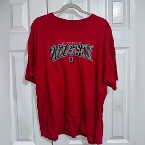 Men’s Red Ohio State Vintage T-Shirt.